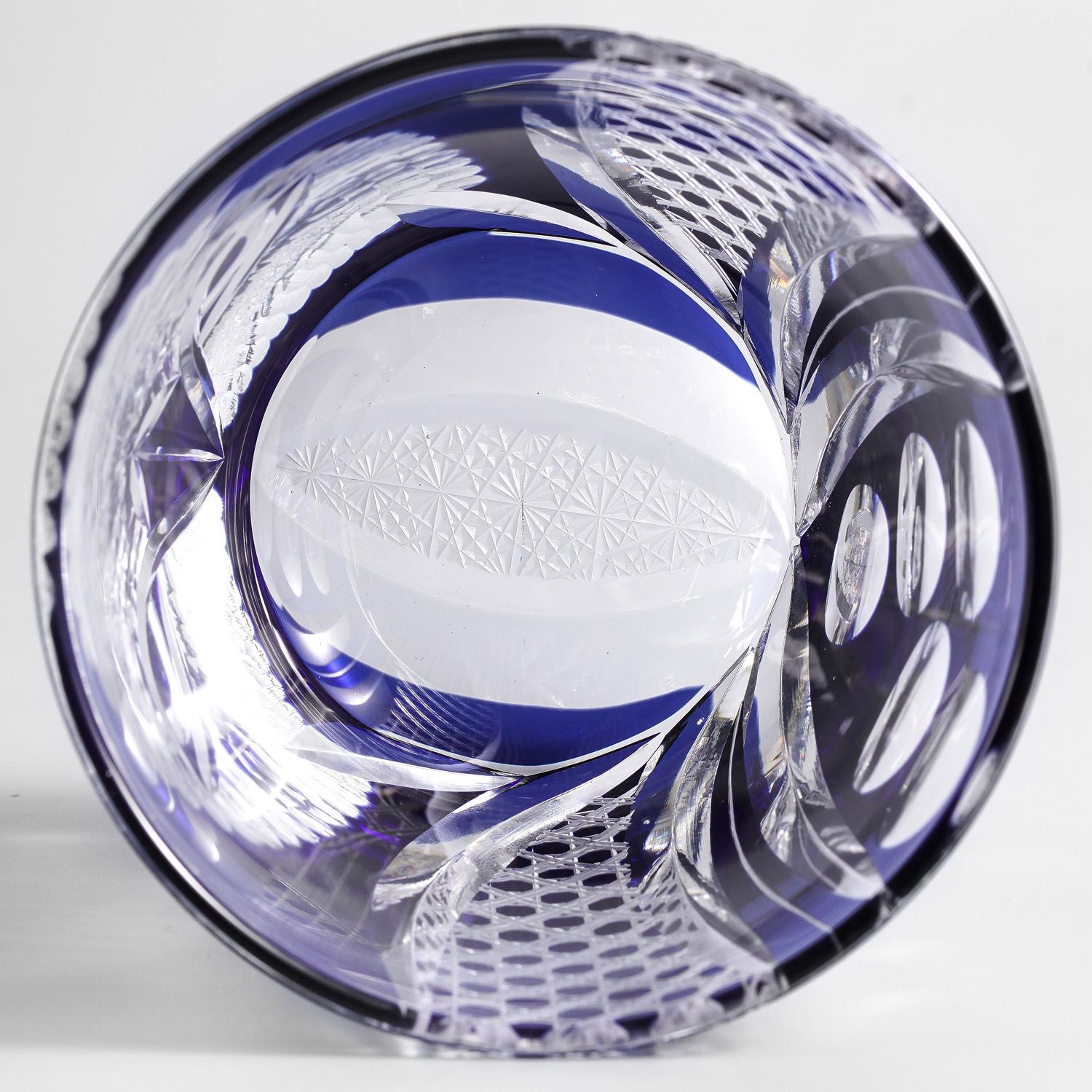 Vitraelle Hand-Cut Blue Owl Whiskey Glass image 7