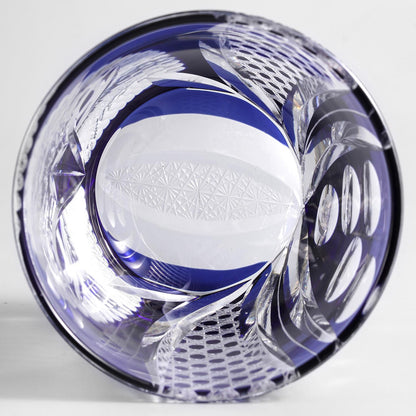 lovecove Hand-Cut Blue Owl Whiskey Glass image 7