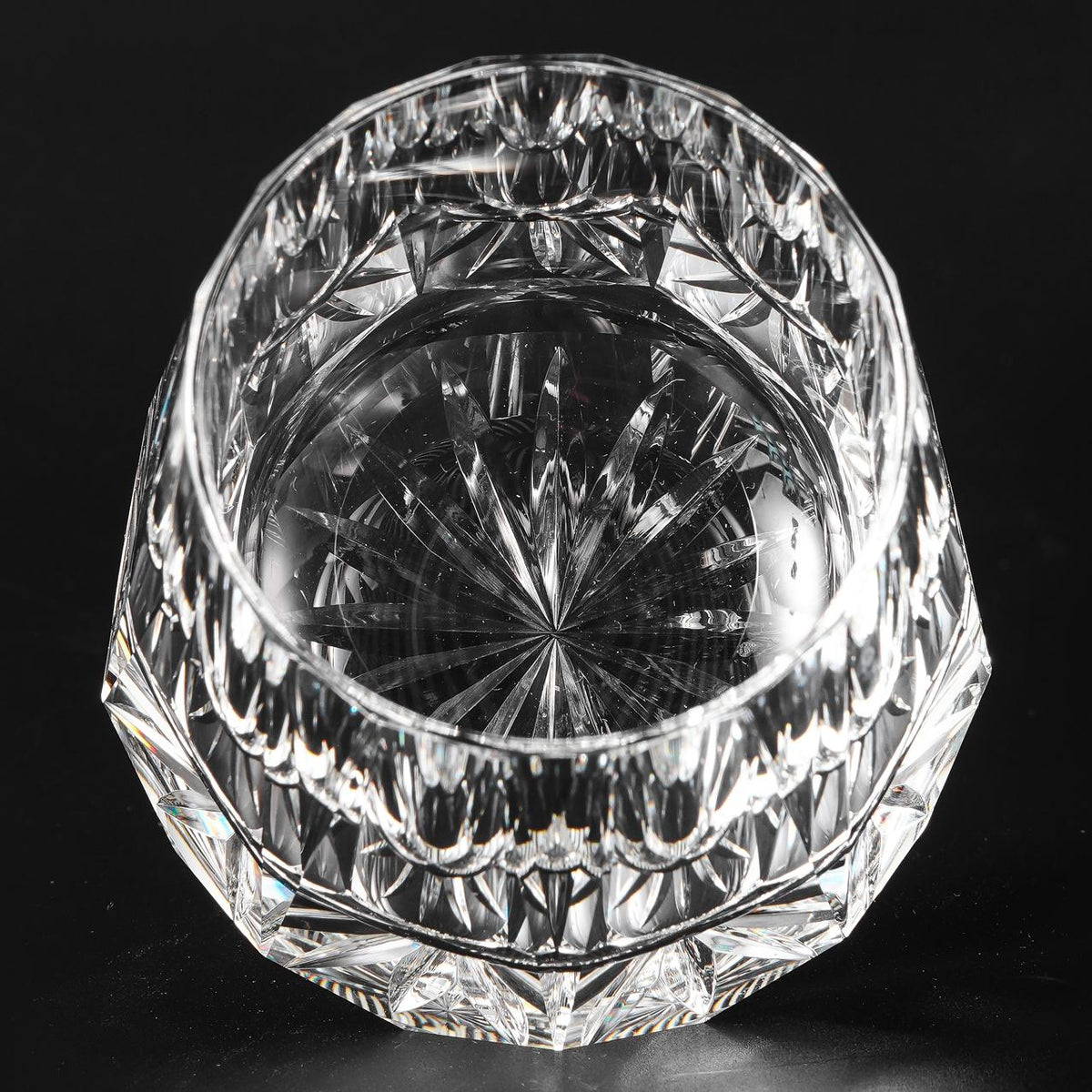 lovecove Hand-Cut Clear Crystal Whiskey Glass image 3
