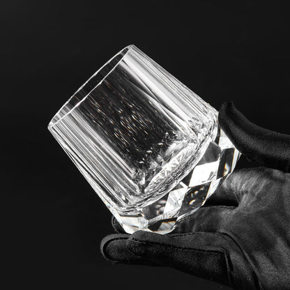 lovecove Hand-Cut Clear Crystal Whiskey Glass image 4