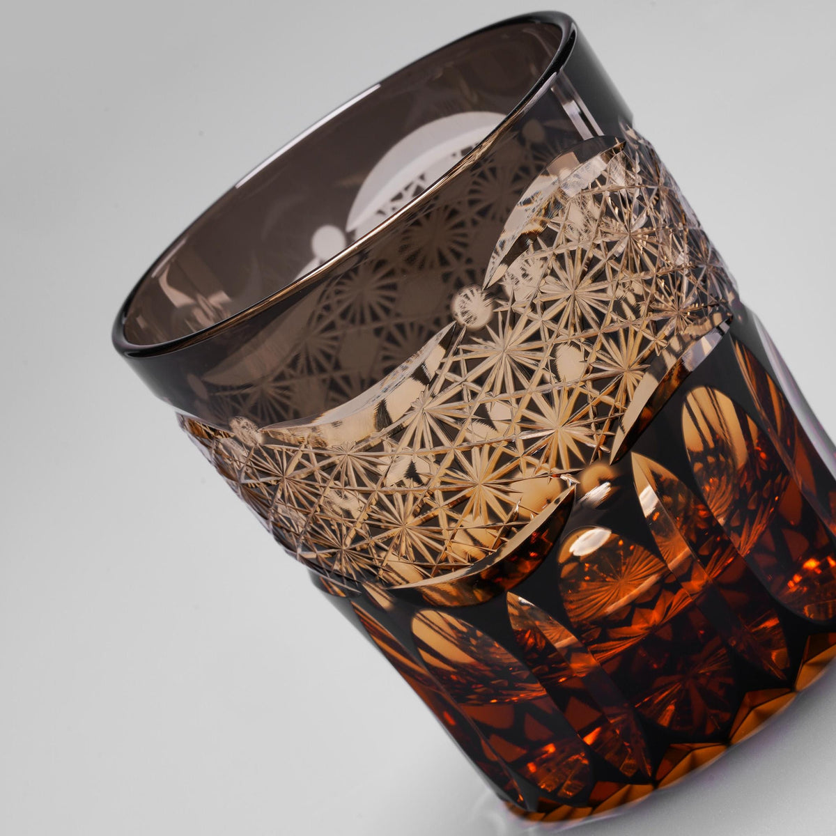 lovecove Hand Cut Black Crystal Whisky Glass image 5