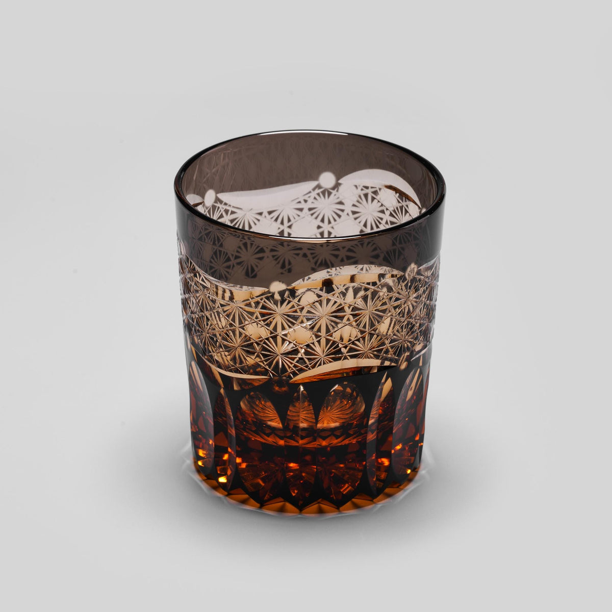 lovecove Hand Cut Black Crystal Whisky Glass image 6