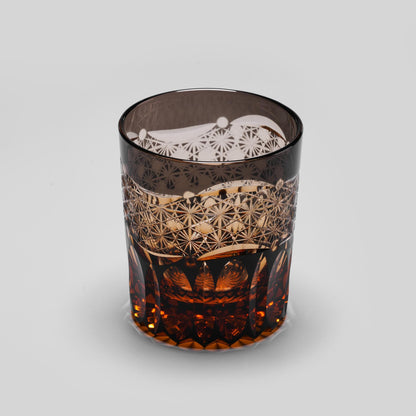 lovecove Hand Cut Black Crystal Whisky Glass image 6