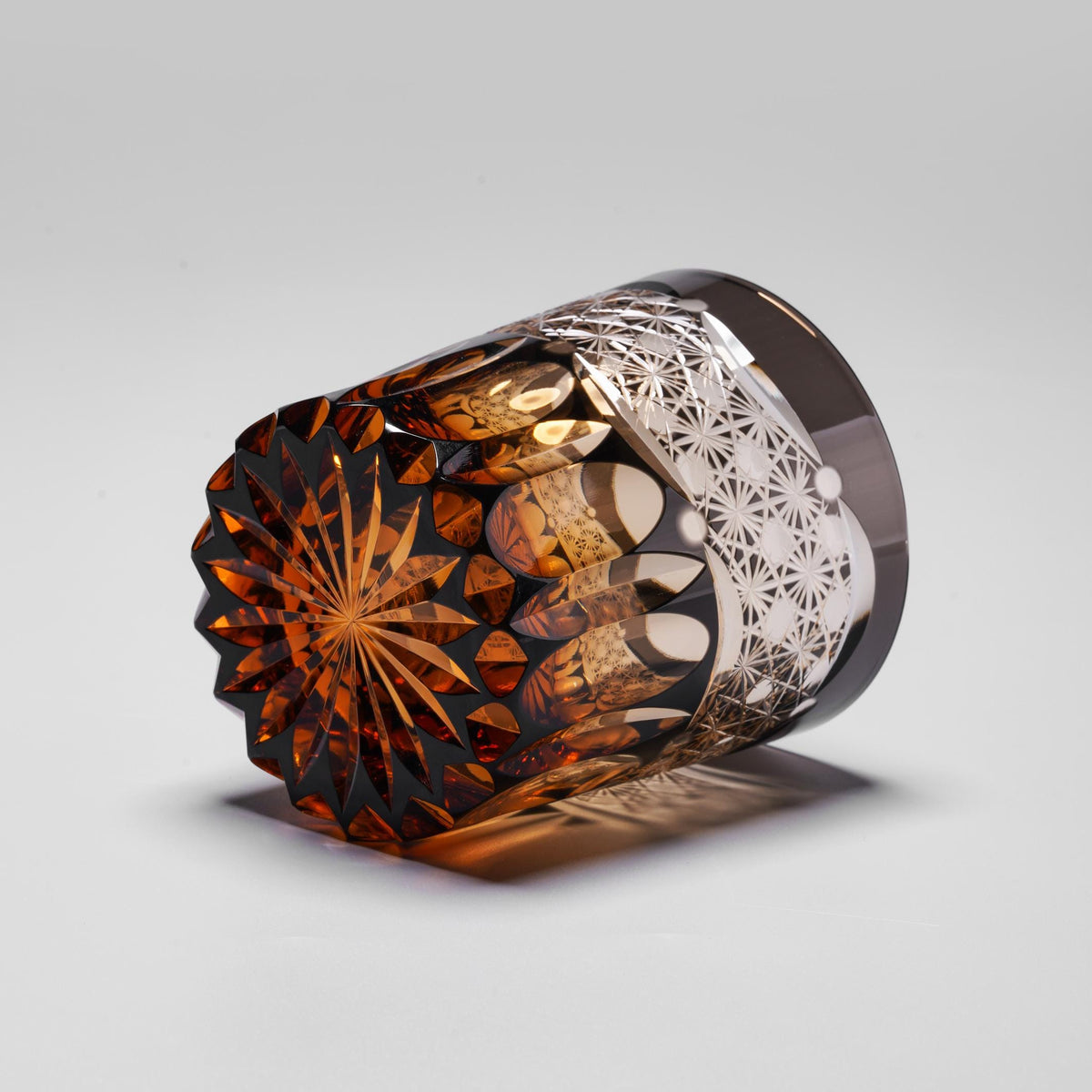 lovecove Hand Cut Black Crystal Whisky Glass image 7