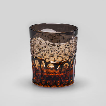 lovecove Hand Cut Blue Crystal Whisky Glass - F0A4 image 6