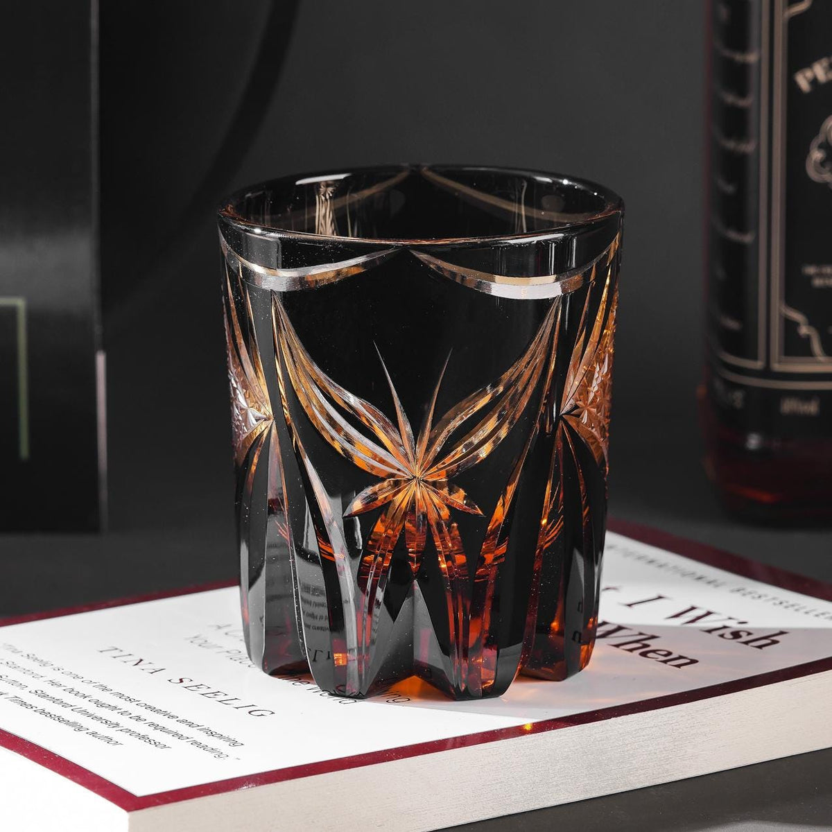 lovecove Hand Cut Butterfly Crystal Glass image 2