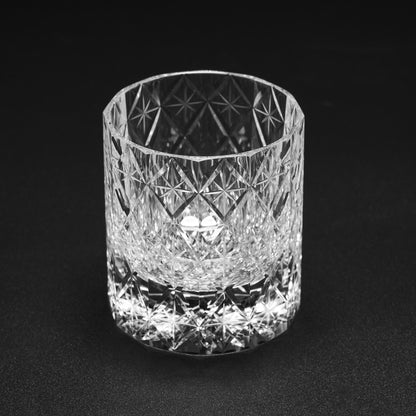lovecove Hand Cut Clear Crystal Whisky Glass image 3