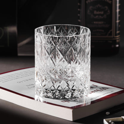 lovecove Hand Cut Clear Crystal Whisky Glass image 5