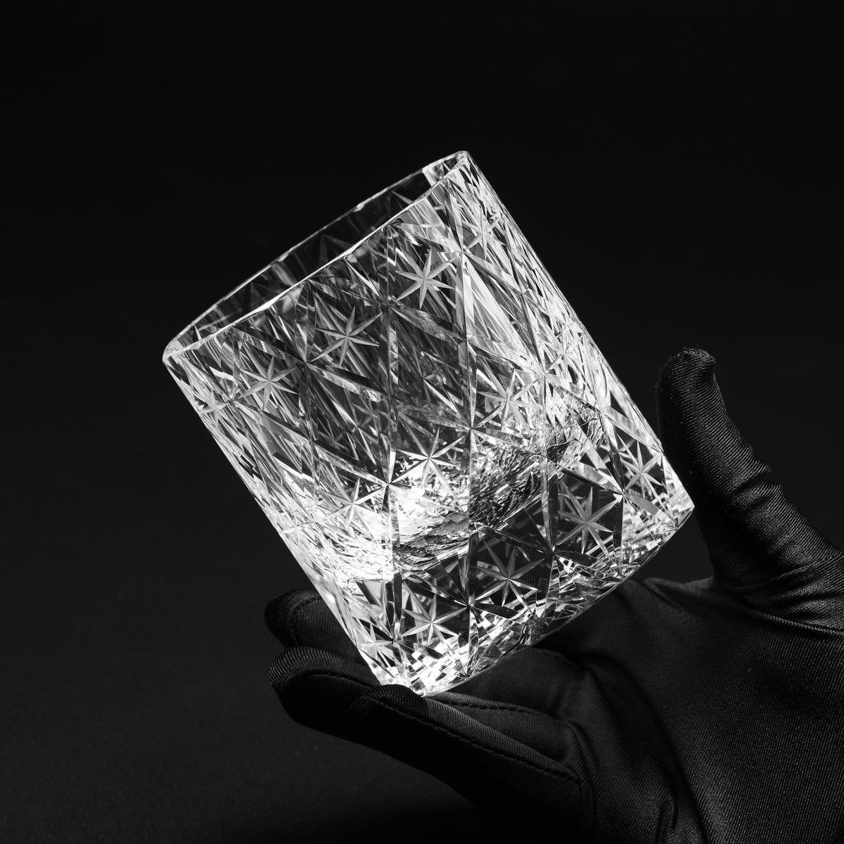 lovecove Hand Cut Clear Crystal Whisky Glass image 6