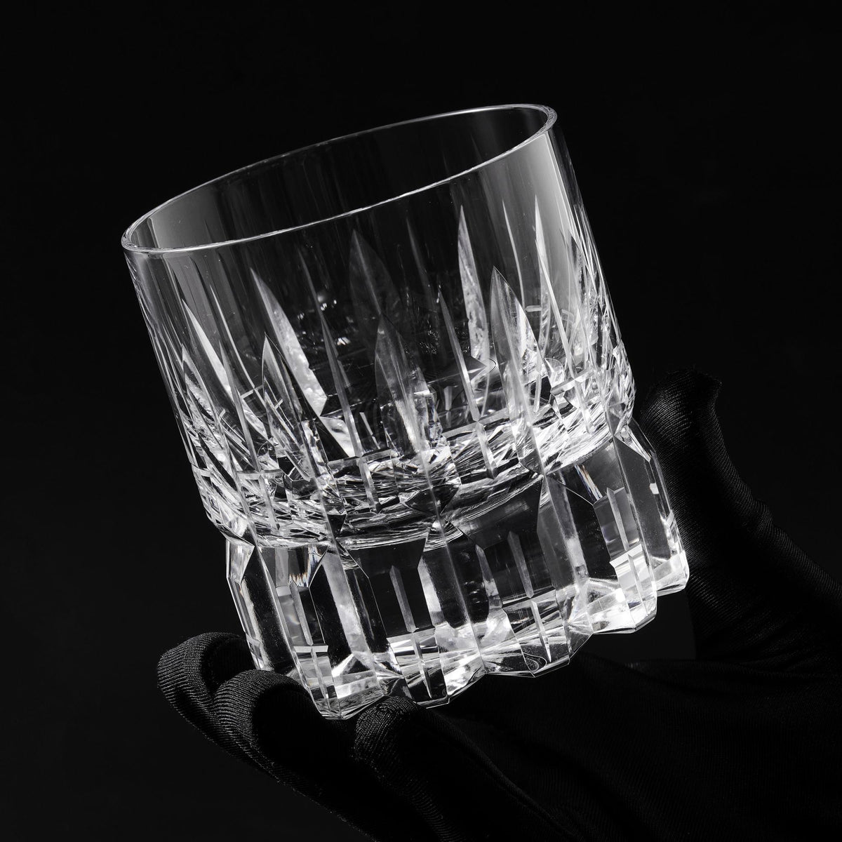 lovecove Hand Cut Clear Crystal Whisky Glass - 11CE image 3