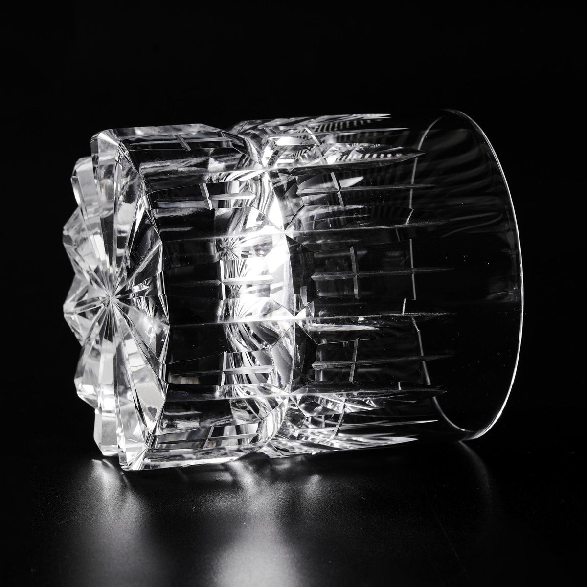lovecove Hand Cut Clear Crystal Whisky Glass - 11CE image 5