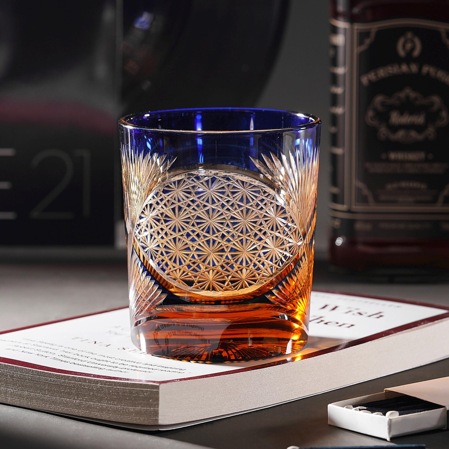 Vitraelle Hand Cut Crystal Whiskey Glass image 4