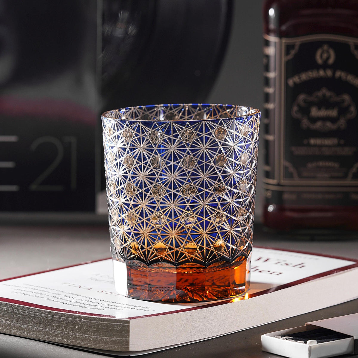 lovecove Hand Cut Crystal Whisky Glass image 5