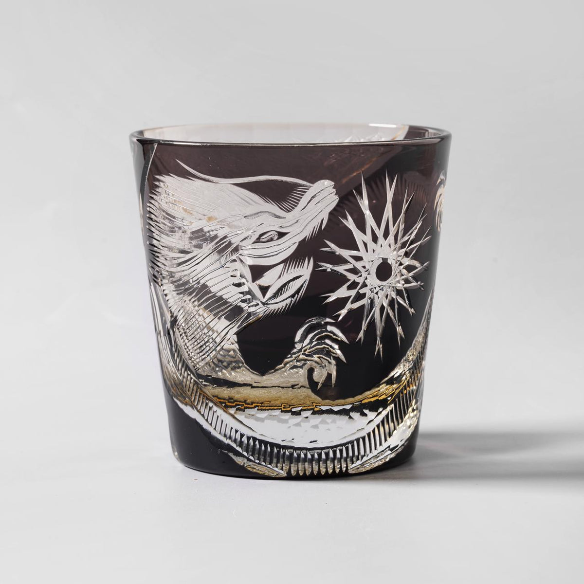lovecove Hand-Cut Dragon Whiskey Glass image 2