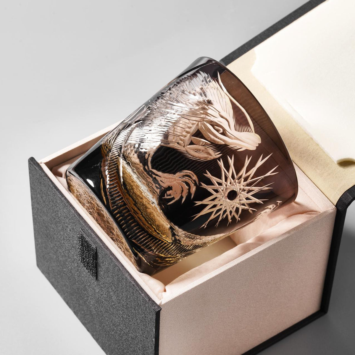 lovecove Hand-Cut Dragon Whiskey Glass image 5