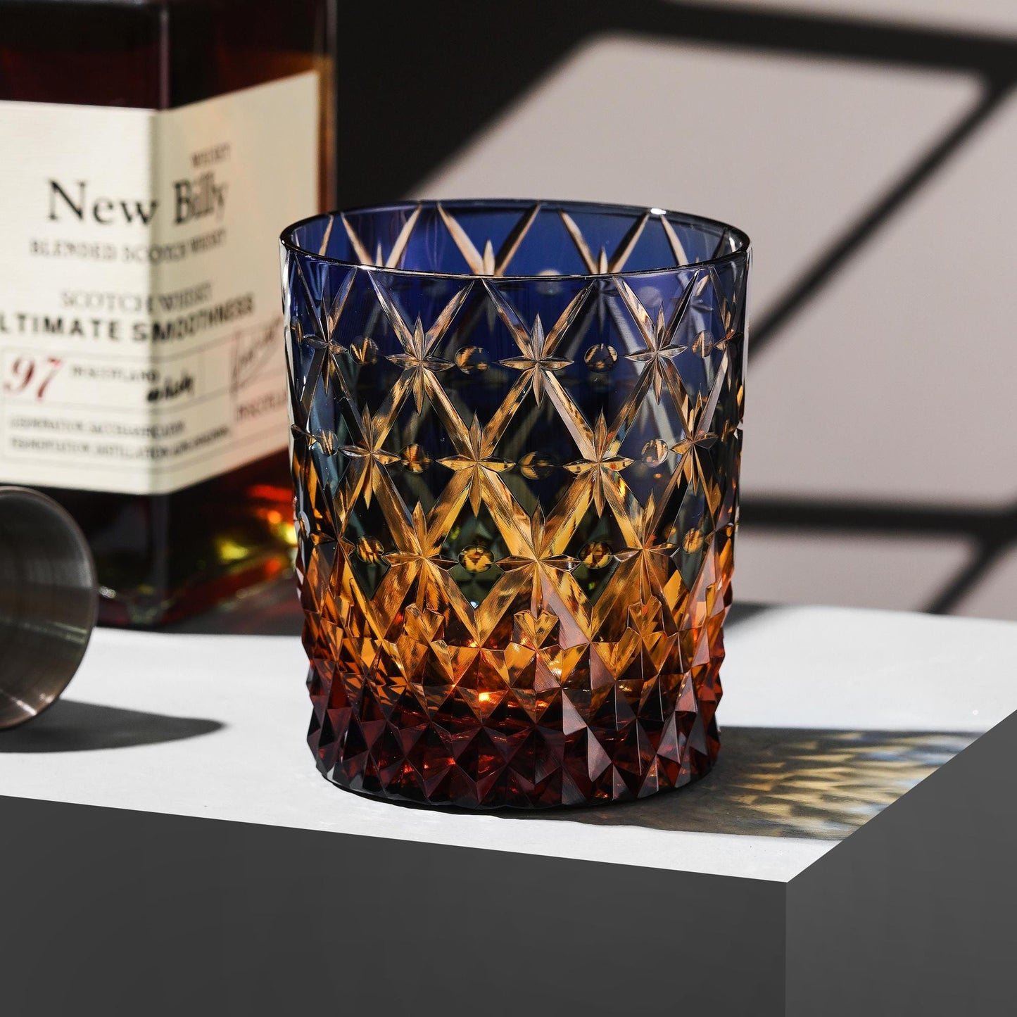 lovecove Hand-Cut Starry Whisky Glass image 2