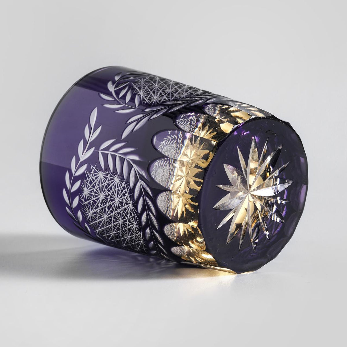 lovecove Hand-Cut Wisteria Whiskey Glass image 2