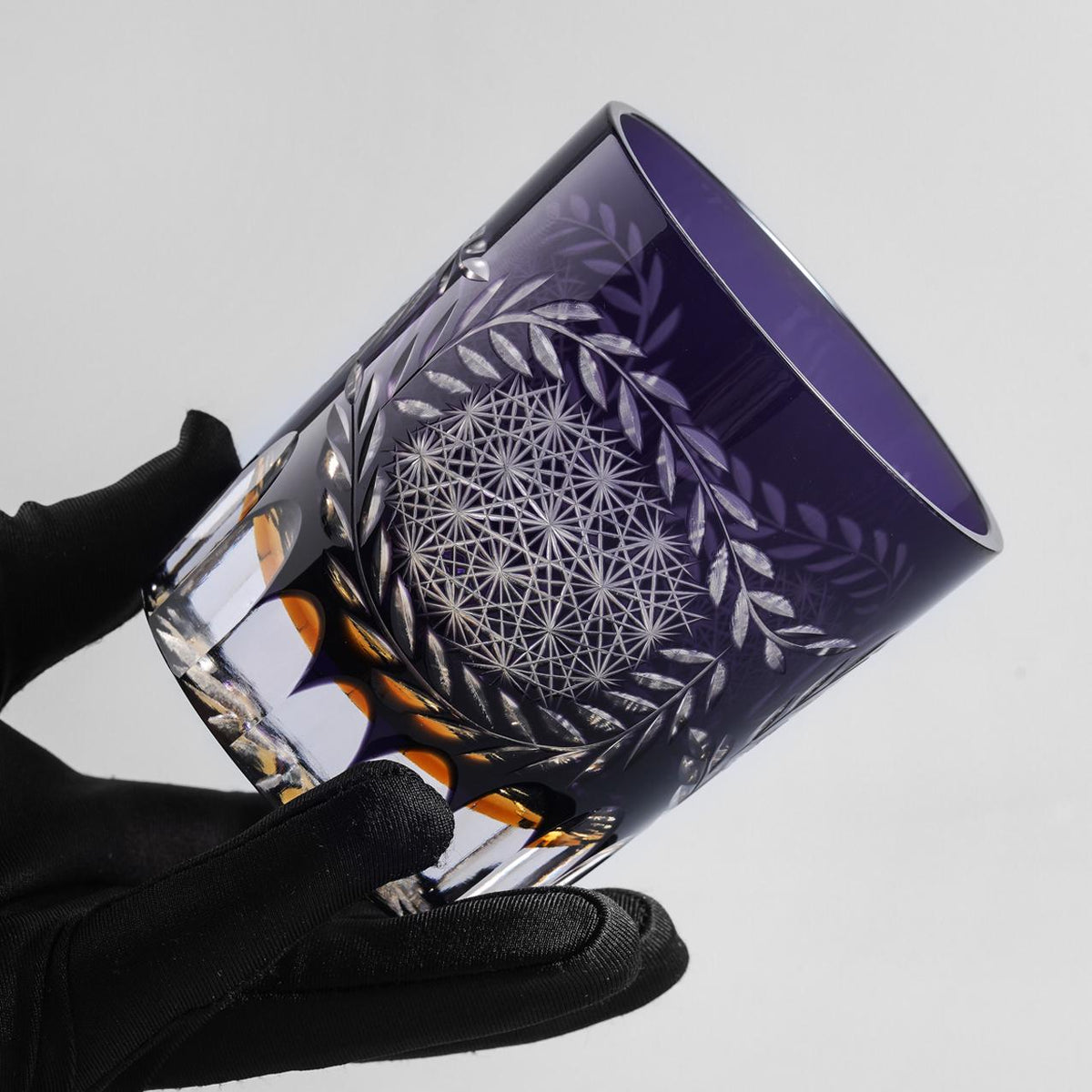 lovecove Hand-Cut Wisteria Whiskey Glass image 3