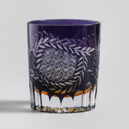 lovecove Hand-Cut Wisteria Whiskey Glass image 5