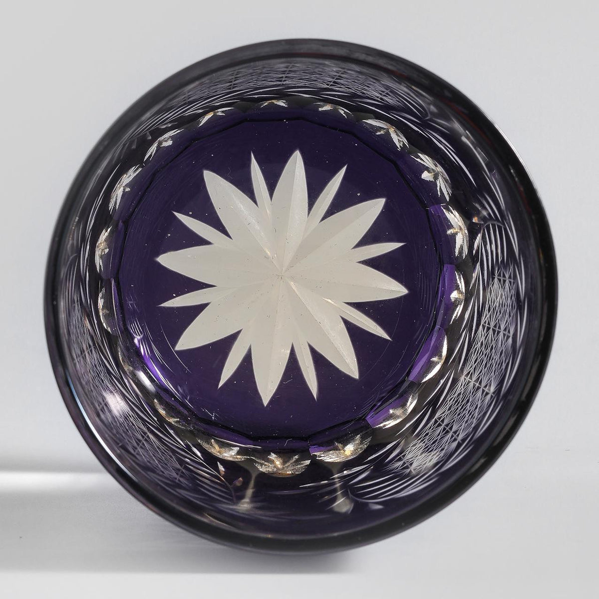 lovecove Hand-Cut Wisteria Whiskey Glass image 8