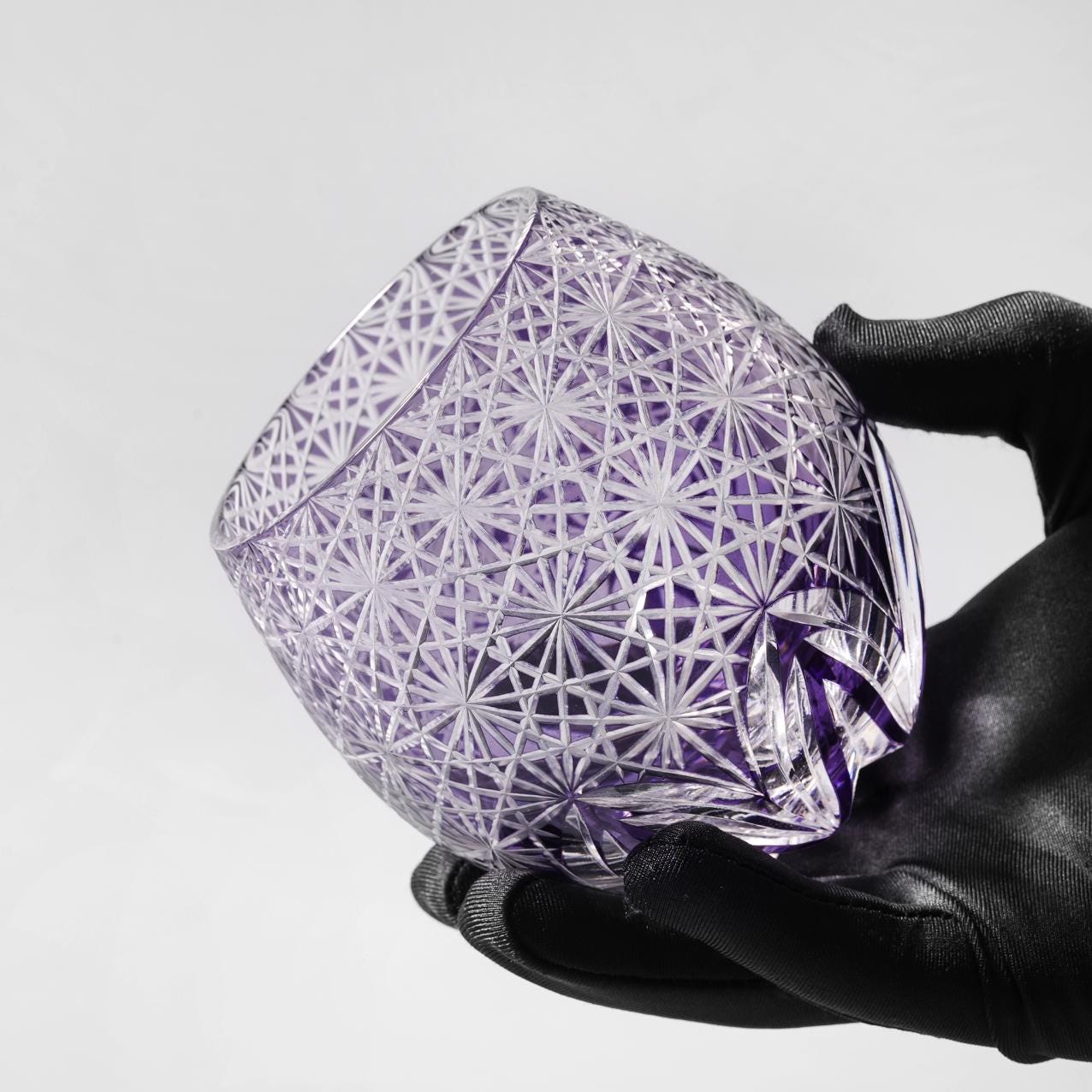 Vitraelle Hand Cut Egg-Shaped Crystal Glass image 1