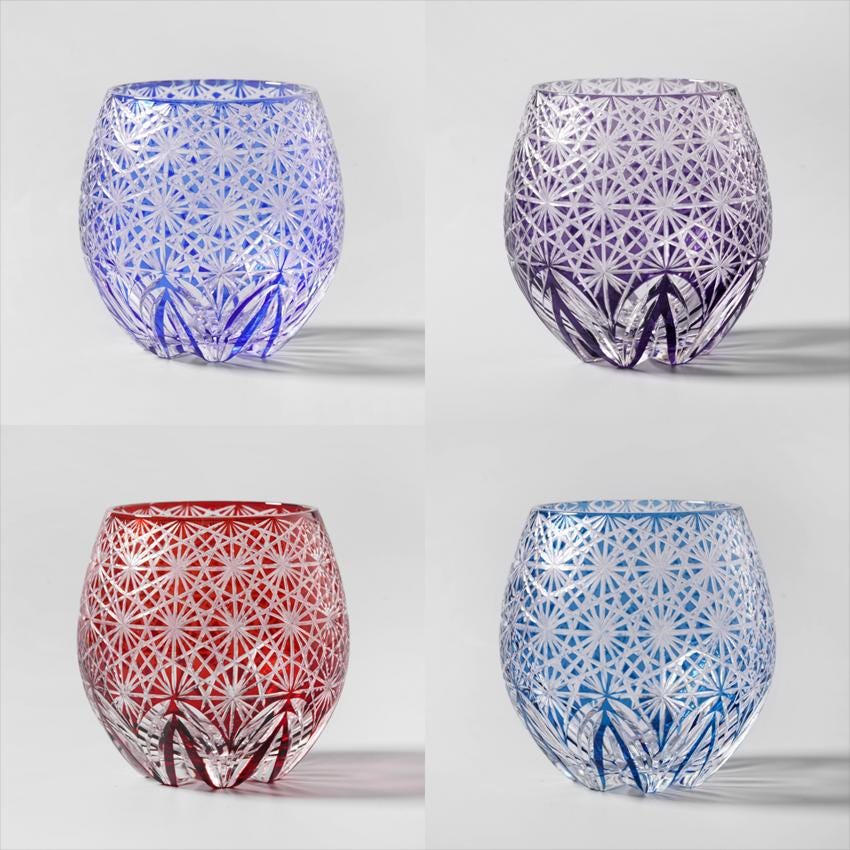 Vitraelle Hand Cut Egg-Shaped Crystal Glass image 7