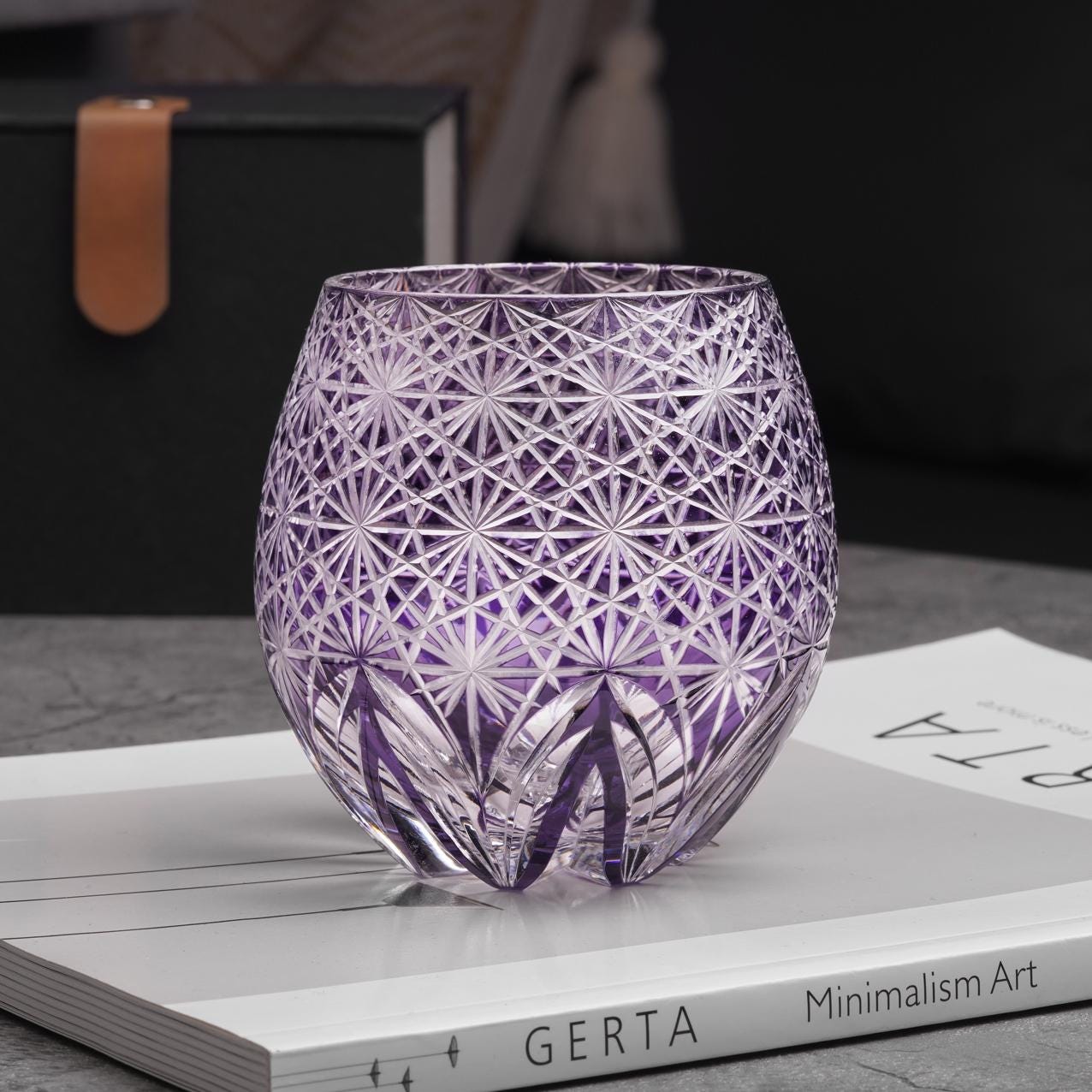 Vitraelle Hand Cut Egg-Shaped Crystal Glass image 8