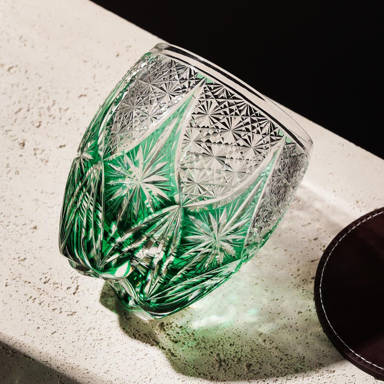 lovecove Hand-Cut Retro Whiskey Glass image 3