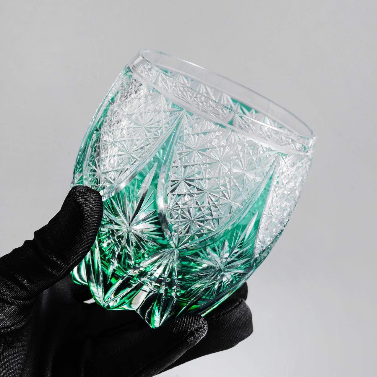 lovecove Hand-Cut Retro Whiskey Glass image 4