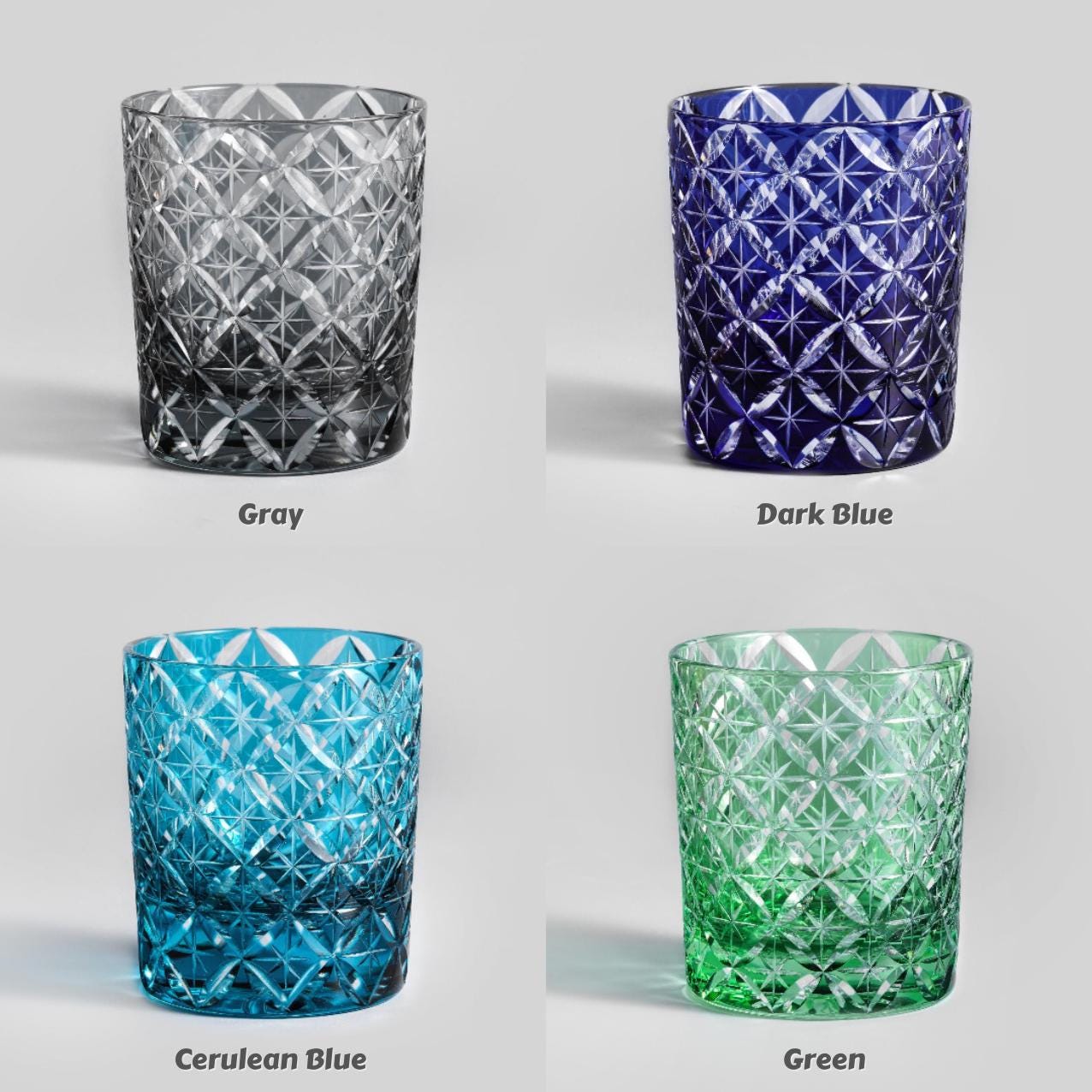 Vitraelle Hand-Cut Shippo Whisky Tumbler image 5