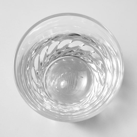 lovecove Hand-Cut Kiriko Clear Crystal Whisky Glass image 1