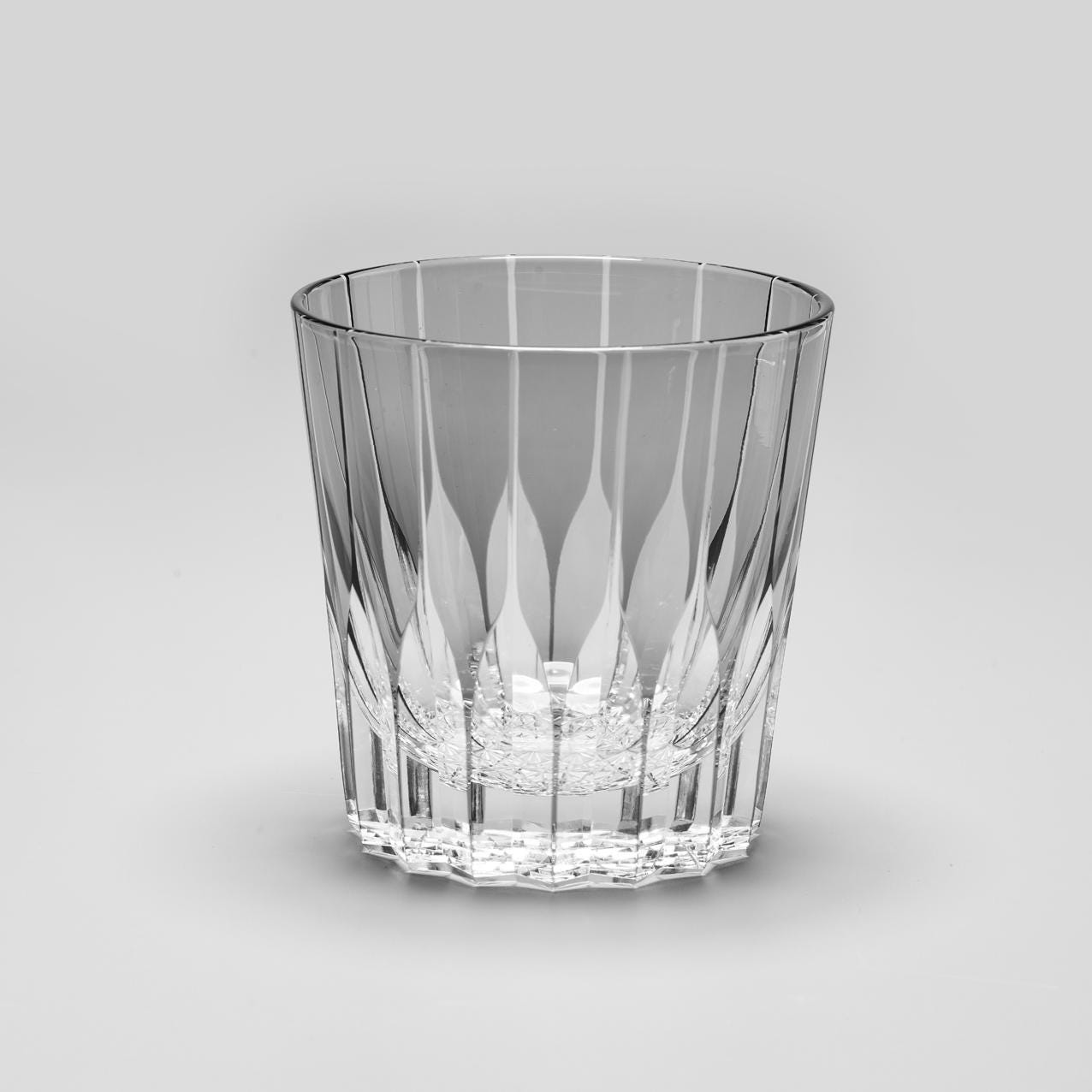 lovecove Hand Cut Kiriko Gray Crystal Whisky Glass image 4
