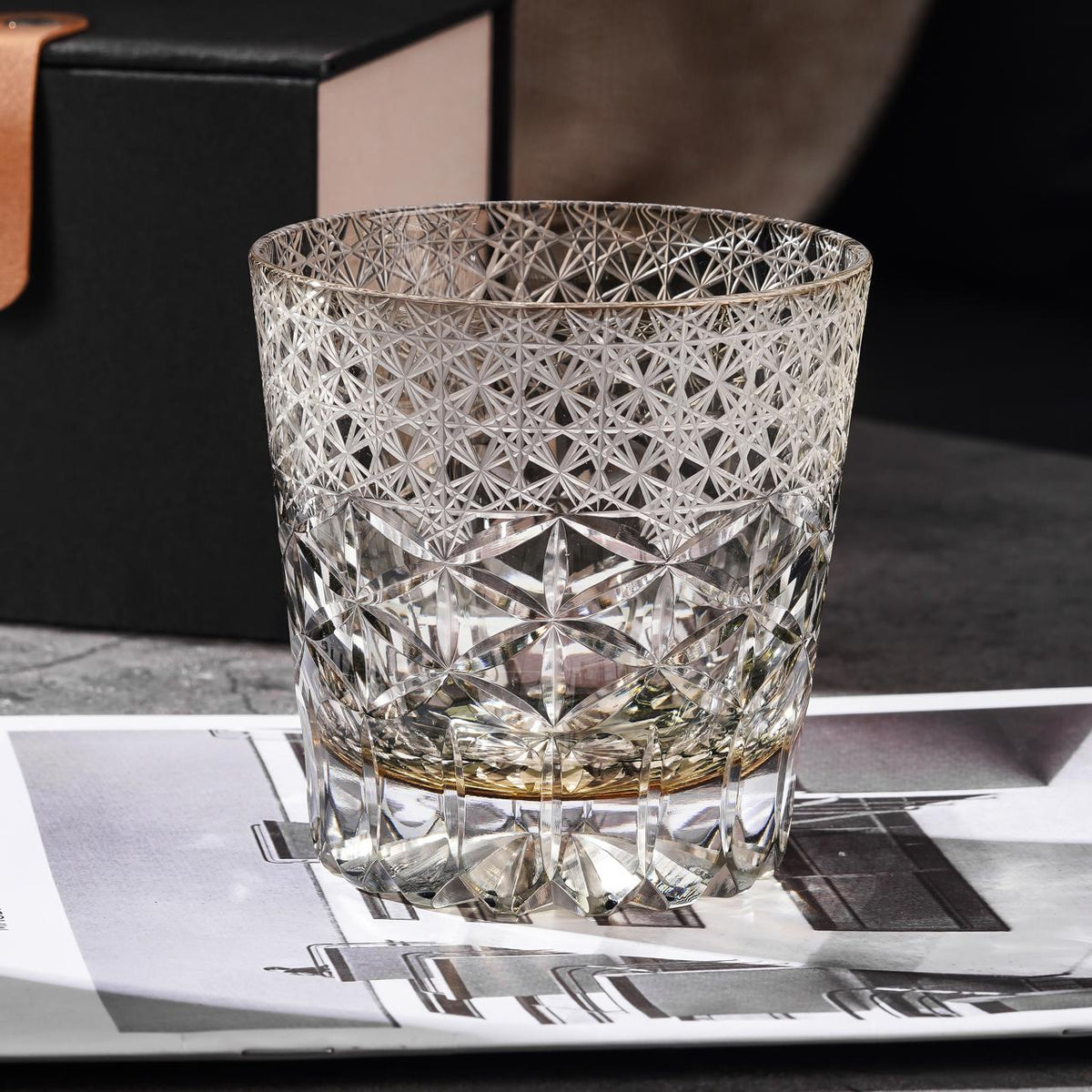 lovecove Hand-Cut Kiriko Luxury Whiskey Glass image 2