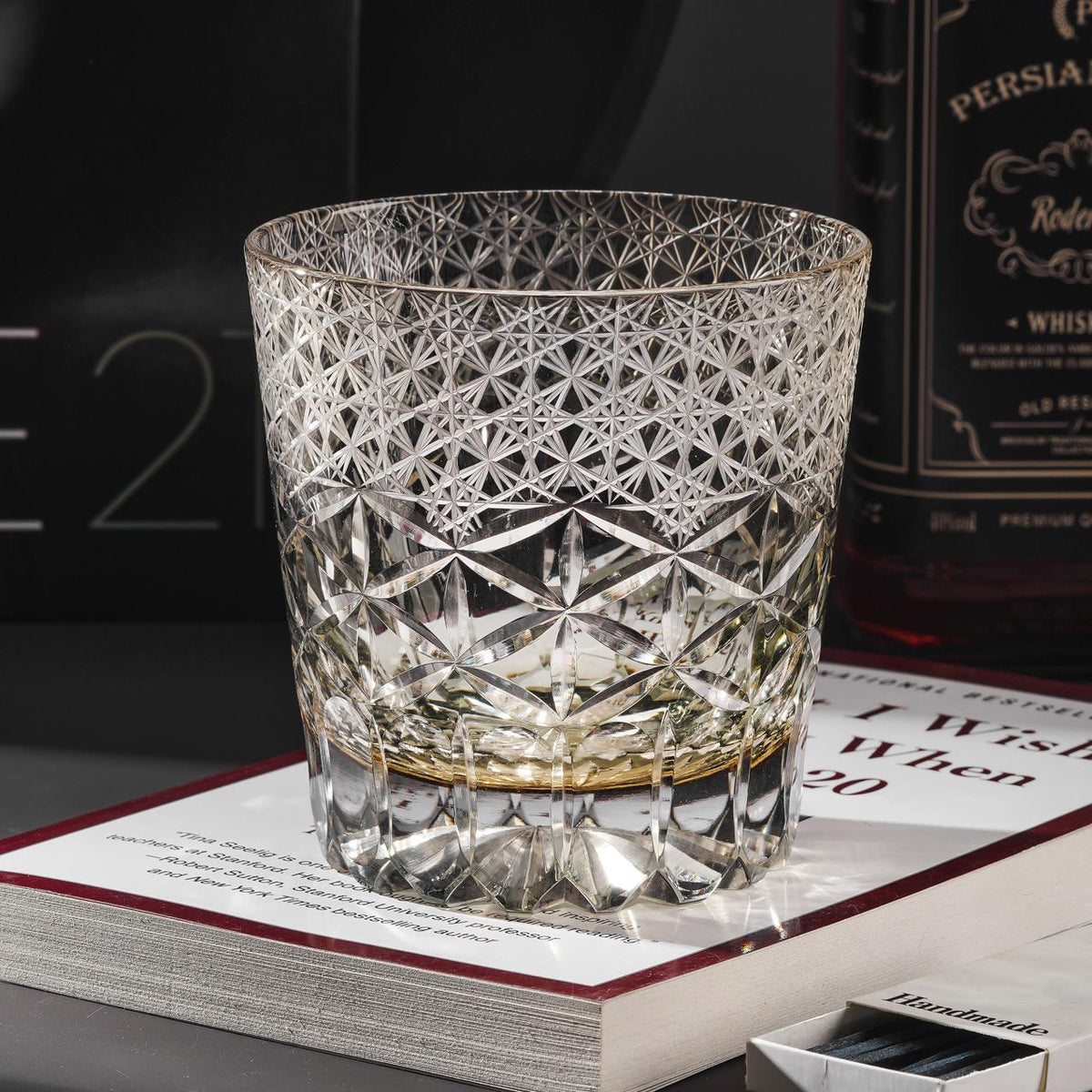 lovecove Hand-Cut Kiriko Luxury Whiskey Glass image 4