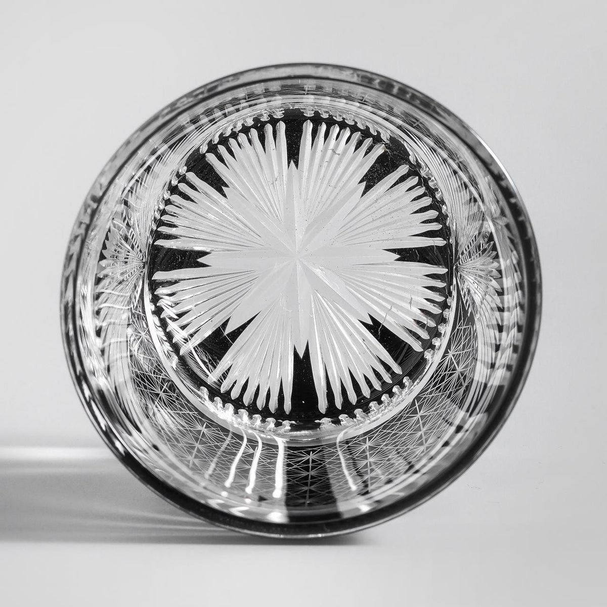 lovecove Hand Cut Kiriko Retro Crystal Whiskey Glass image 4