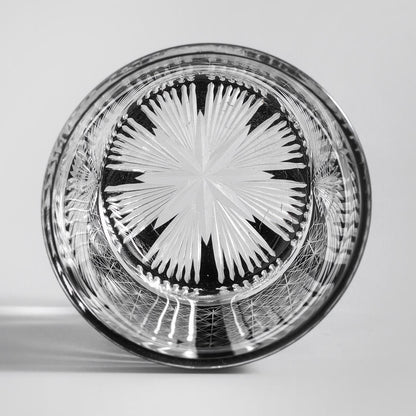 lovecove Hand Cut Kiriko Retro Crystal Whiskey Glass image 4