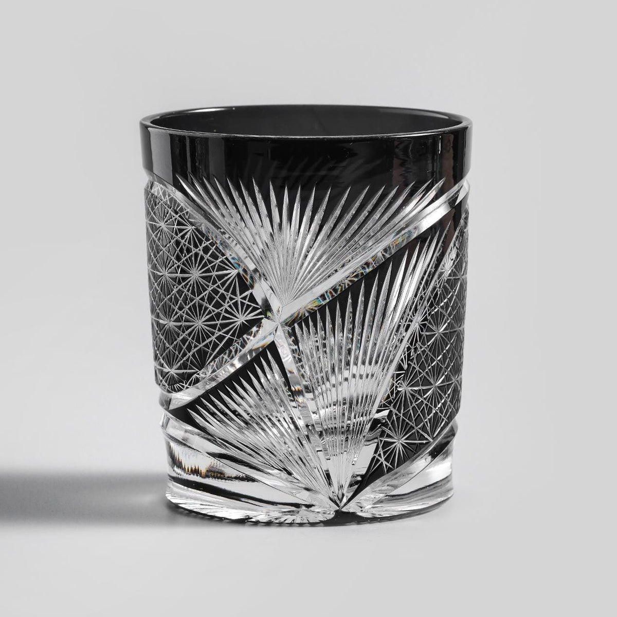 lovecove Hand Cut Kiriko Retro Crystal Whiskey Glass image 7