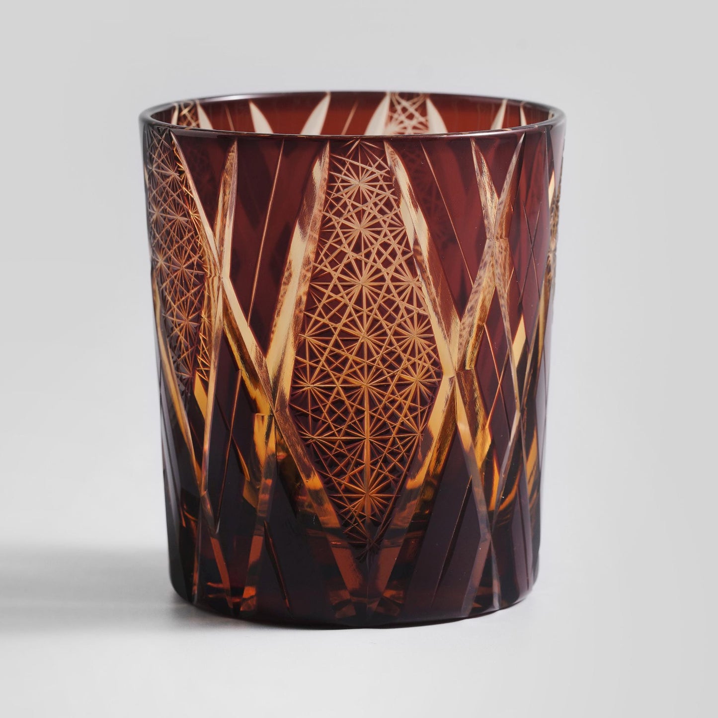 Vitraelle Hand-Cut Luxury Blue Lightning Whiskey Glass image 4