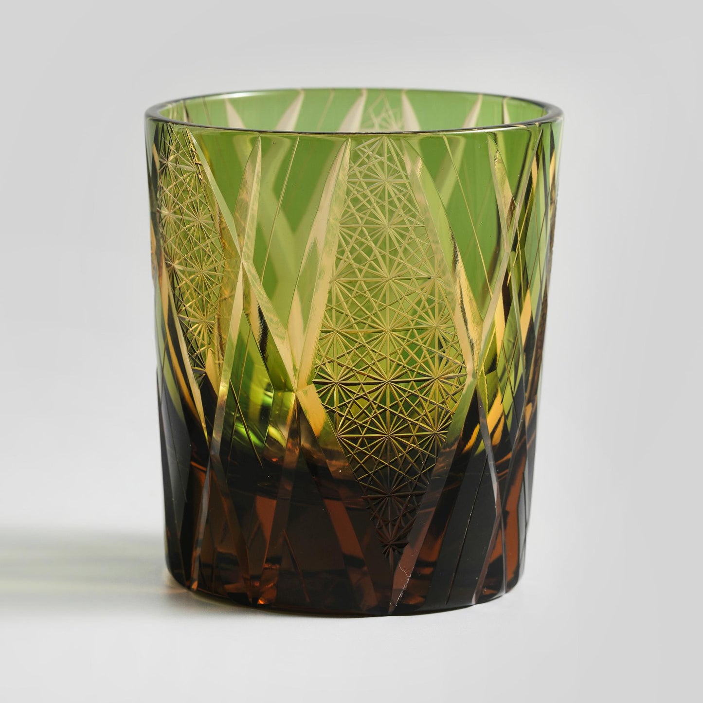 Vitraelle Hand-Cut Luxury Blue Lightning Whiskey Glass image 7
