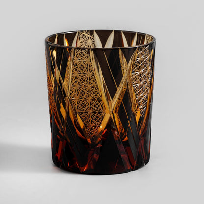 lovecove Hand-Cut Luxury Blue Lightning Whiskey Glass image 10