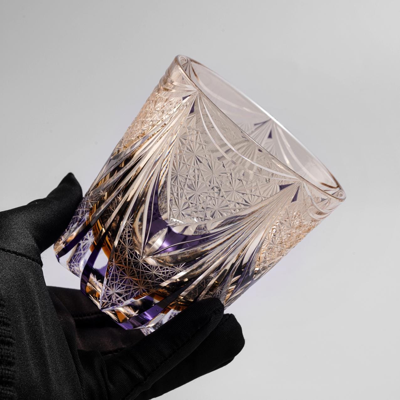 lovecove Hand Cut Luxury Crystal Whisky Glass image 2