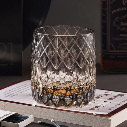 lovecove Hand Cut Luxury Raindrop Whisky Glass image 3