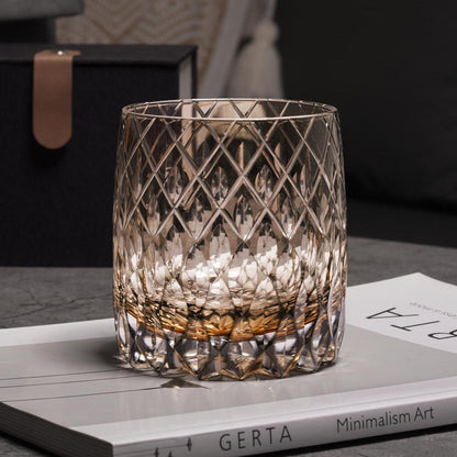lovecove Hand Cut Luxury Raindrop Whisky Glass image 7