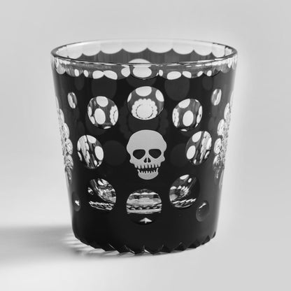 lovecove Hand-Cut Skull Design Crystal Glass image 1