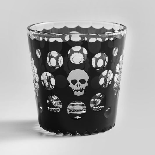 Vitraelle Hand-Cut Skull Design Crystal Glass image 1