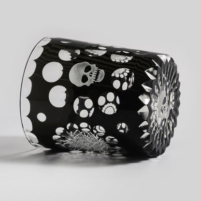 lovecove Hand-Cut Skull Design Crystal Glass image 8