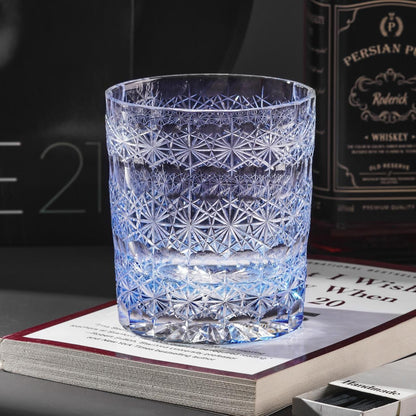 lovecove Hand-Cut Snowflake Crystal Scotch Glass image 3