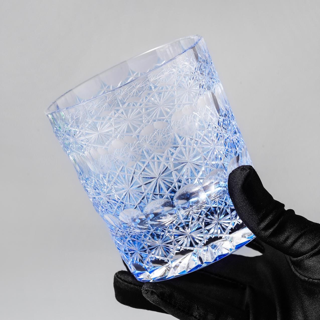 lovecove Hand-Cut Snowflake Crystal Scotch Glass image 5