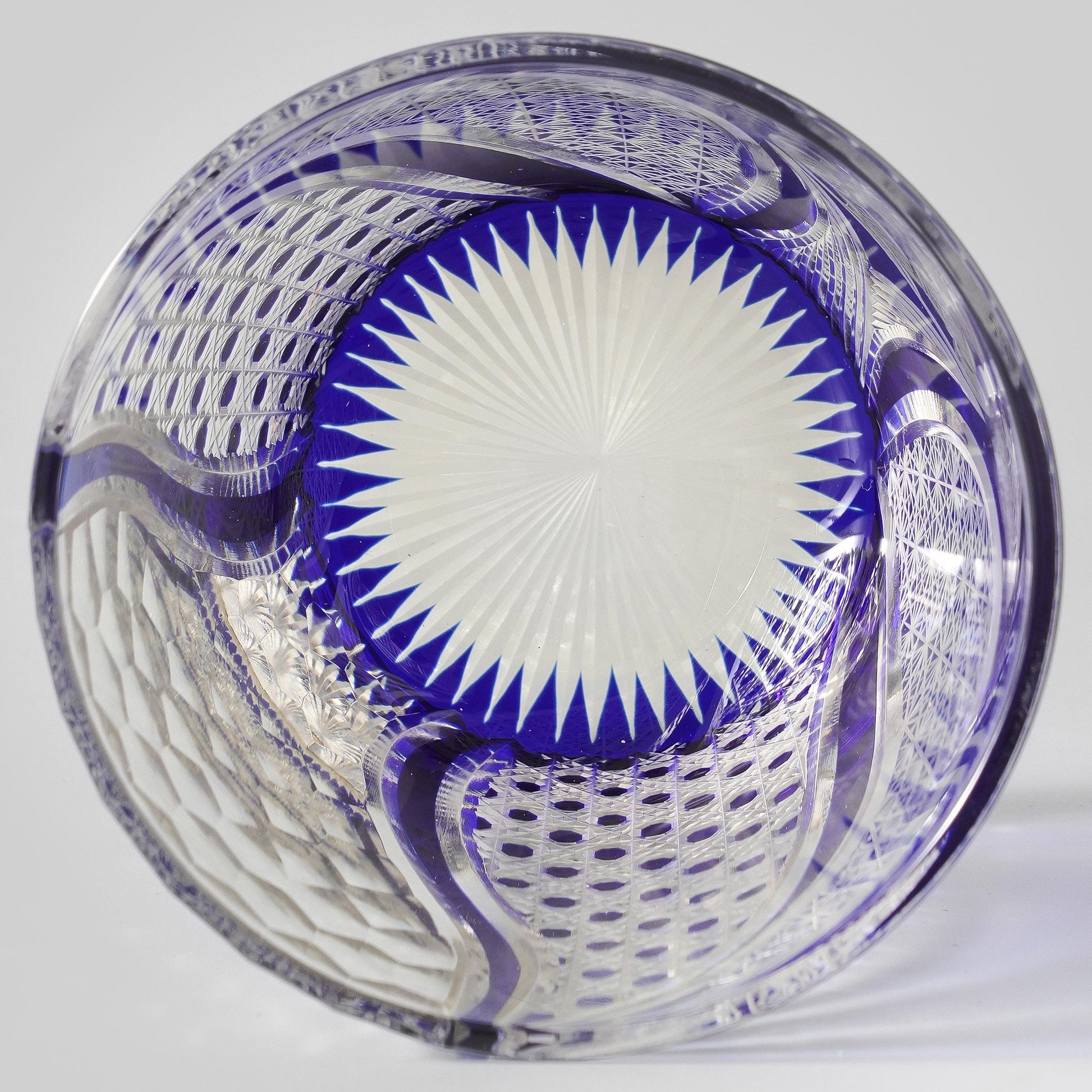 lovecove Hand-Cut Soccer Ball Engraved Whiskey Glass image 1