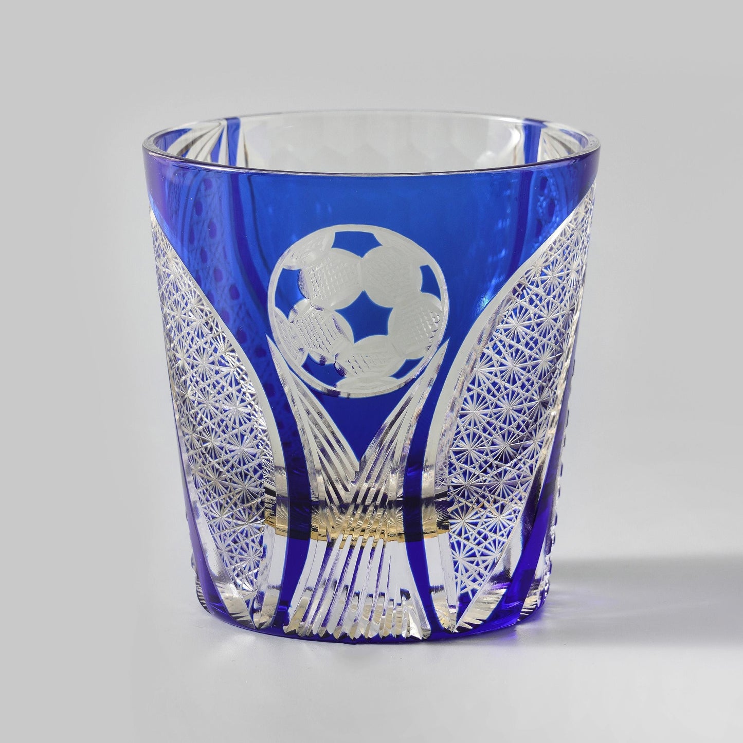 lovecove Hand-Cut Soccer Ball Engraved Whiskey Glass image 3